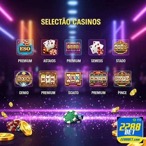 Imagem de jogos de cassino no site 2288bet, mostrando várias opções de entretenimento online.